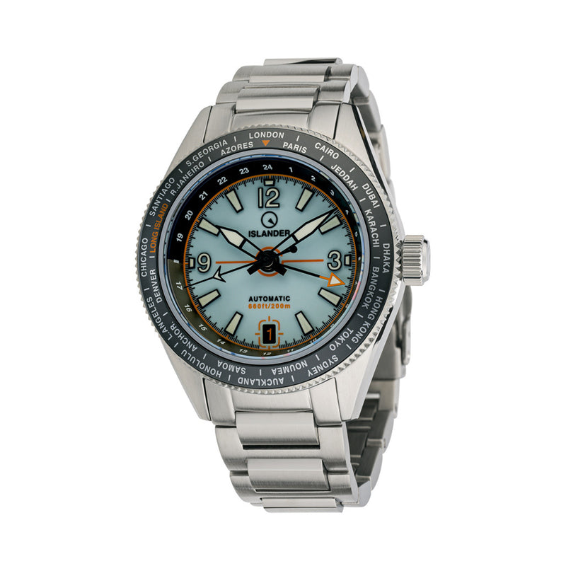Islander Calabro GMT World Time Watch with Full Lume Dial #ISL-244