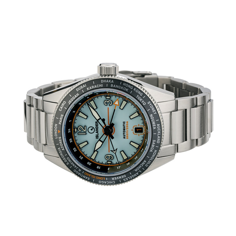 Islander Calabro GMT World Time Watch with Full Lume Dial #ISL-244
