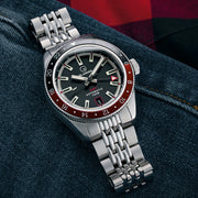 Islander Port Jefferson GMT Skin Diver Automatic Watch with Black Dial #ISL-246