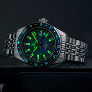 Islander Port Jefferson GMT Skin Diver Automatic Watch with Blue Dial #ISL-248