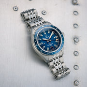 Islander Port Jefferson GMT Skin Diver Automatic Watch with Blue Dial #ISL-248