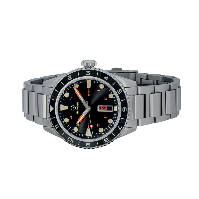 Islander Greenport 39mm Dive Watch with Black Dial #ISL-250