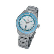 Islander Greenport 39mm Dive Watch with White Dial and Blue Accents #ISL-253