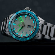Islander Greenport 39mm Dive Watch with White Dial and Blue Accents #ISL-253