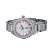 Islander Greenport 39mm Dive Watch with White Dial and Pink Accents #ISL-254