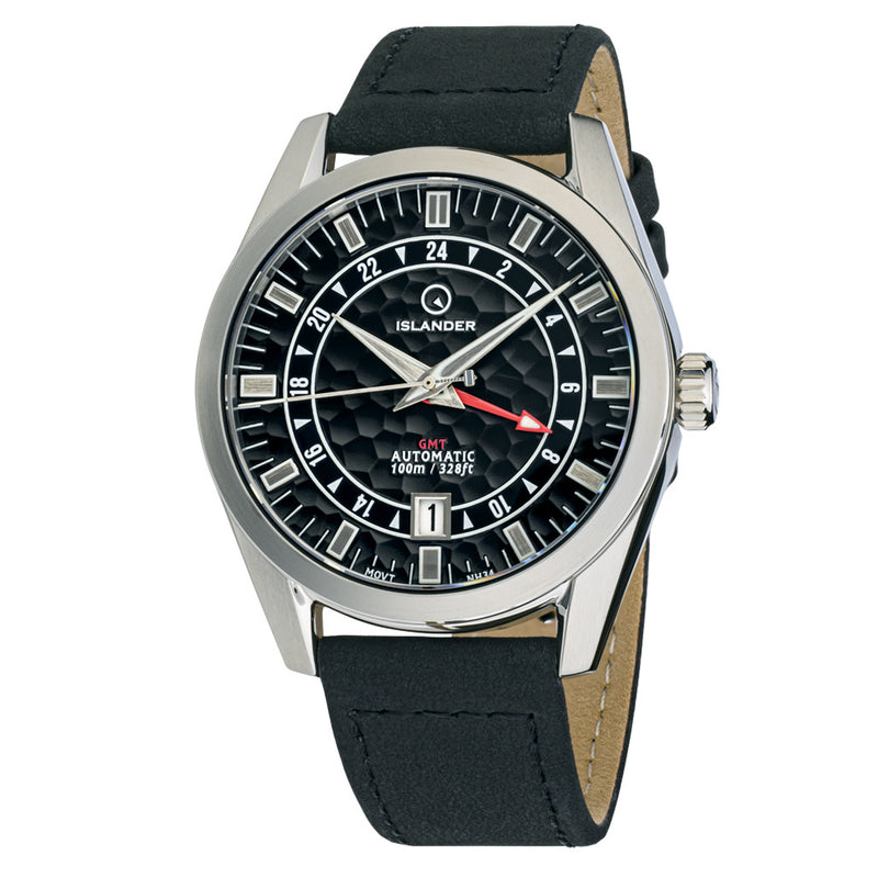 Islander Melville GMT with Black Hammer Dial #ISL-255