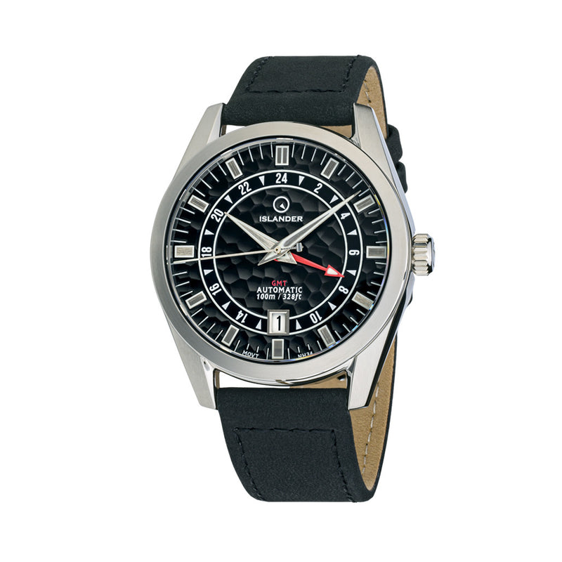 Islander Melville GMT with Black Hammer Dial #ISL-255