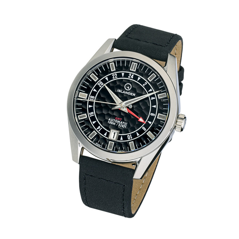 Islander Melville GMT with Black Hammer Dial #ISL-255