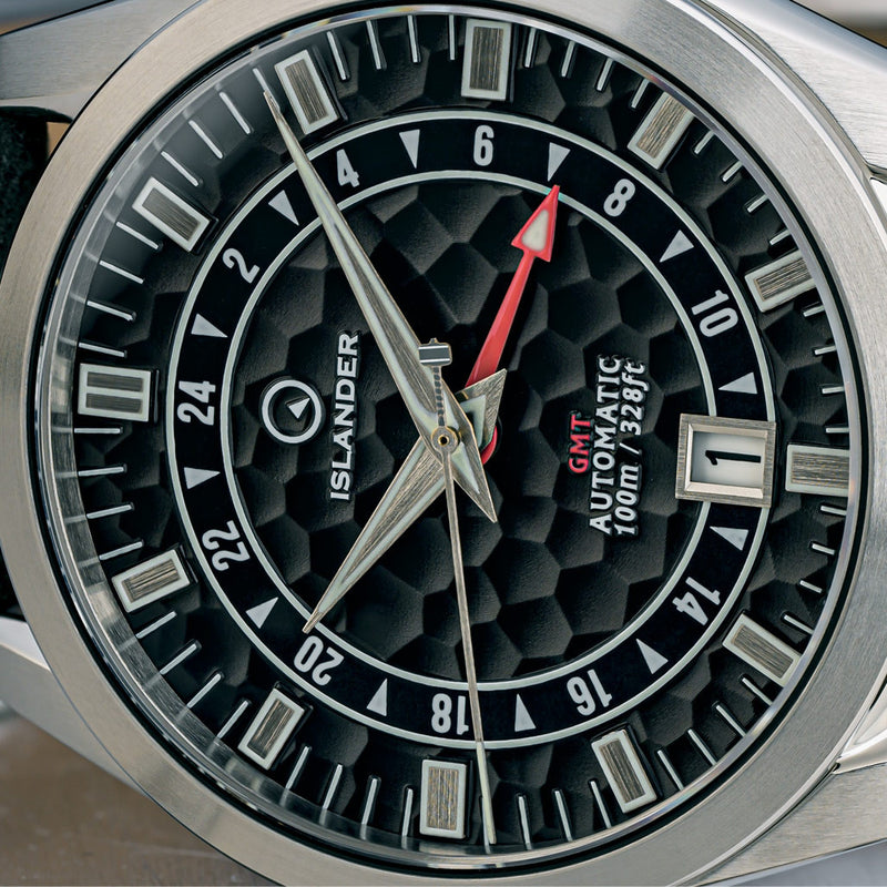 Islander Melville GMT with Black Hammer Dial #ISL-255