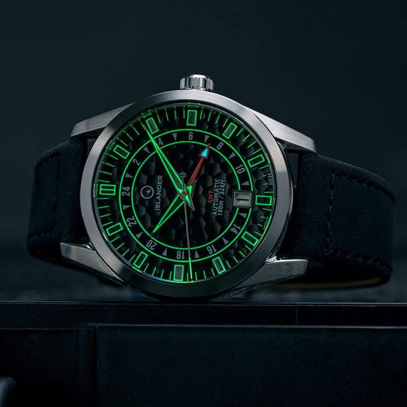 Islander Melville GMT with Black Hammer Dial #ISL-255