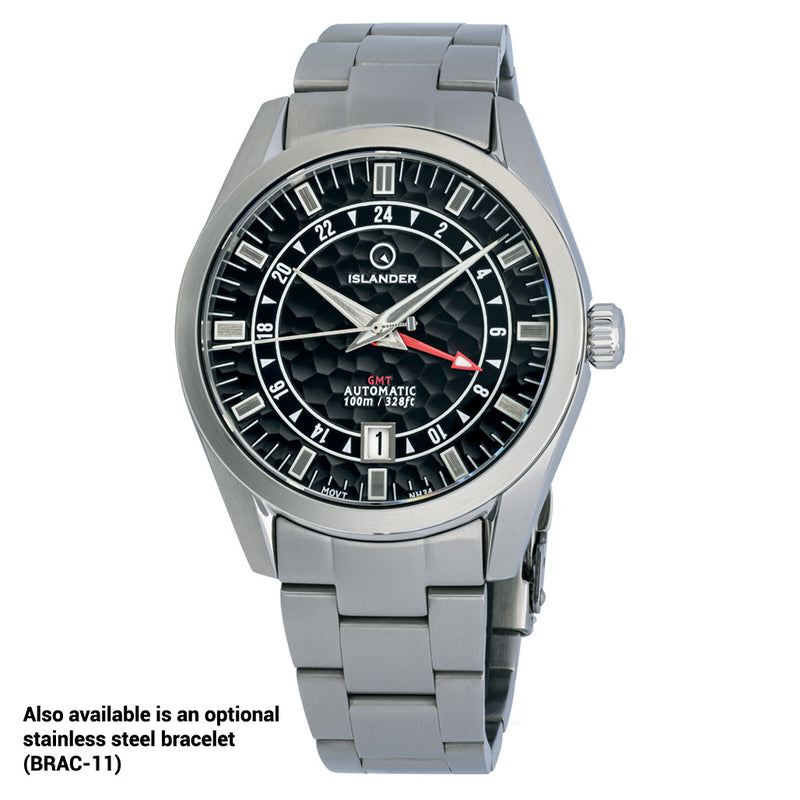 Islander Melville GMT with Black Hammer Dial #ISL-255