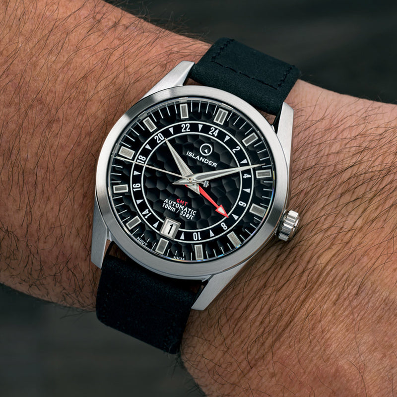 Islander Melville GMT with Black Hammer Dial #ISL-255