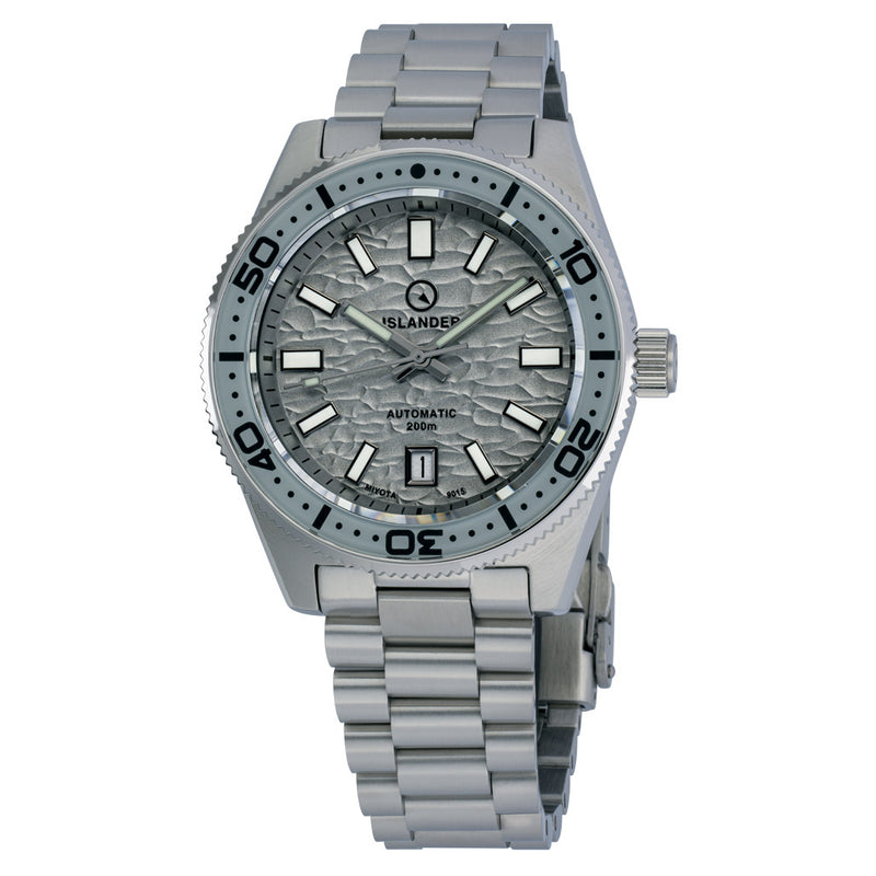 Islander Northport Automatic Dive Watch with Grey Wave Dial #ISL-257