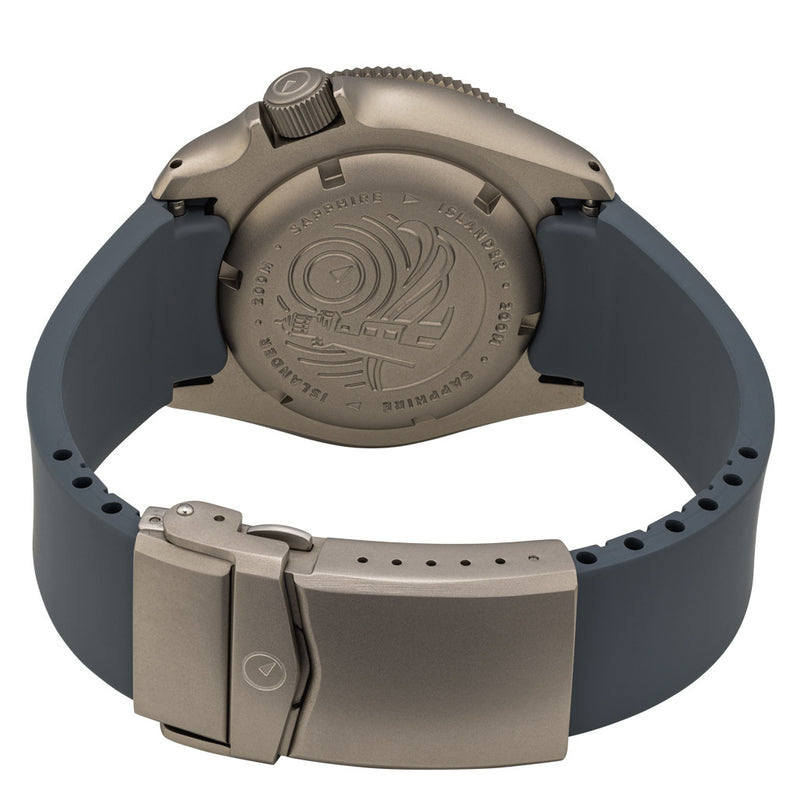 Islander Sands Point Titanium Diver with Grey Whale Tail Dial #ISL-259