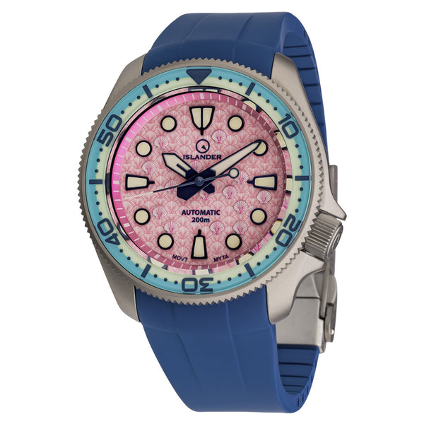 Islander Sands Point Titanium Diver with Pink Shell Dial #ISL-260