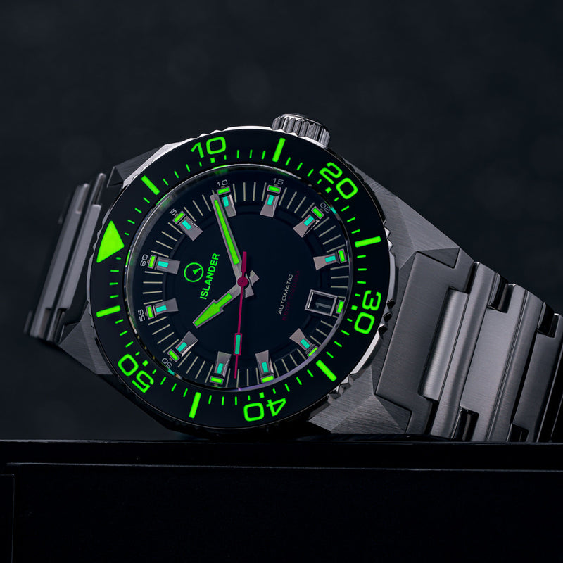 Islander Kings Point Dive Watch with Raven Black Dial #ISL-268