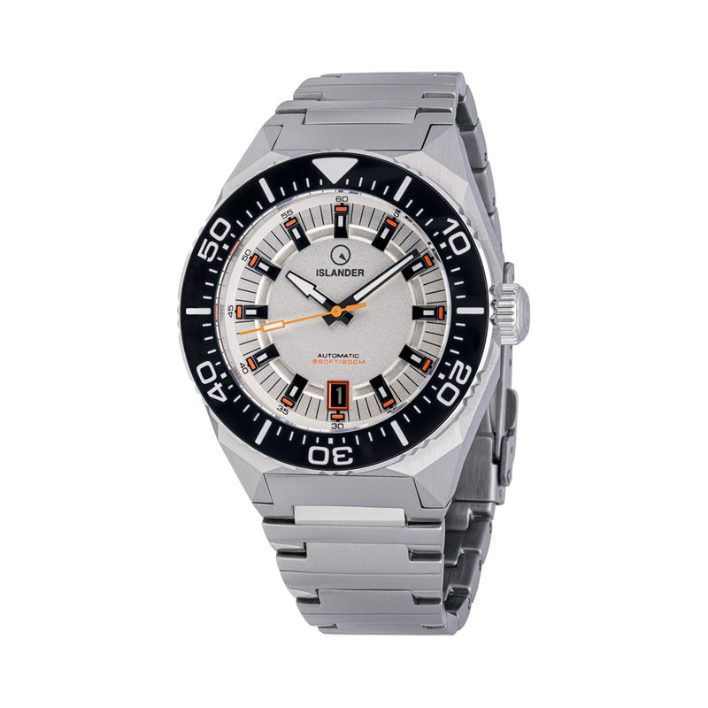 Islander Kings Point Dive Watch with Metallic White Dial #ISL-269