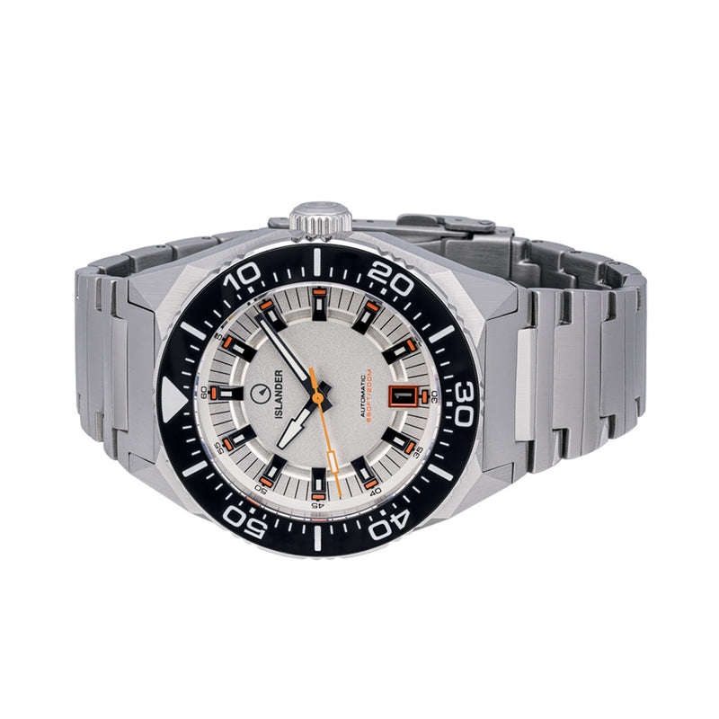 Islander Kings Point Dive Watch with Metallic White Dial #ISL-269