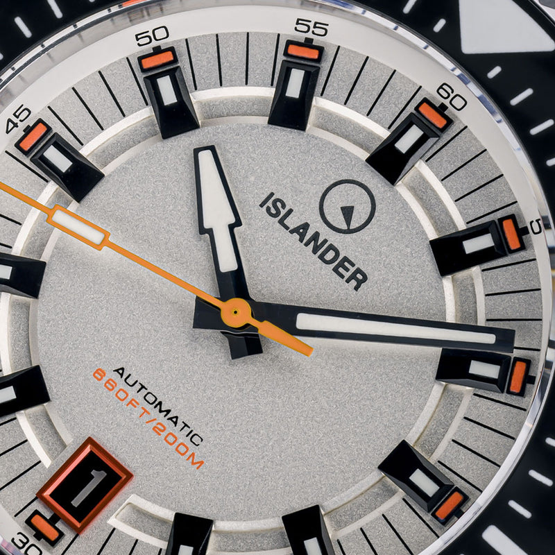 Islander Kings Point Dive Watch with Metallic White Dial #ISL-269