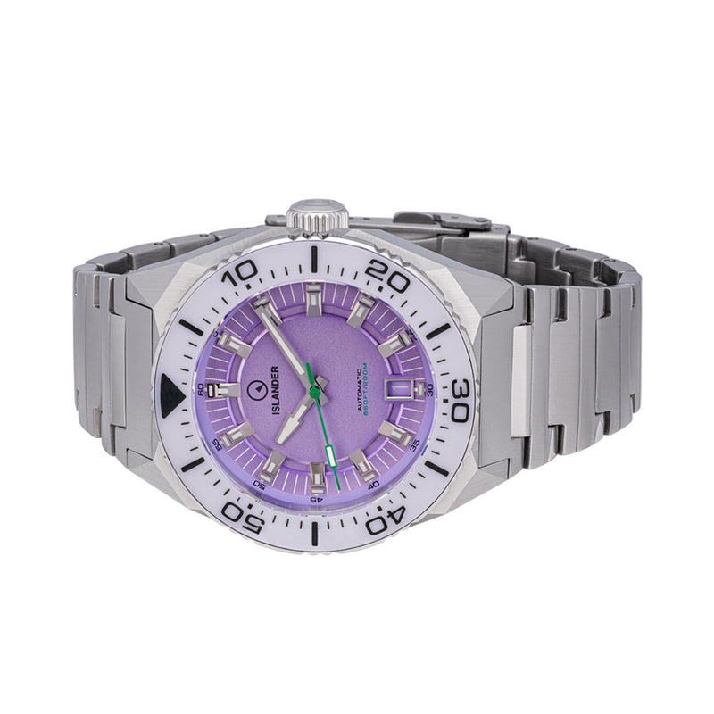 Islander Kings Point Dive Watch with Lavender Dial #ISL-272