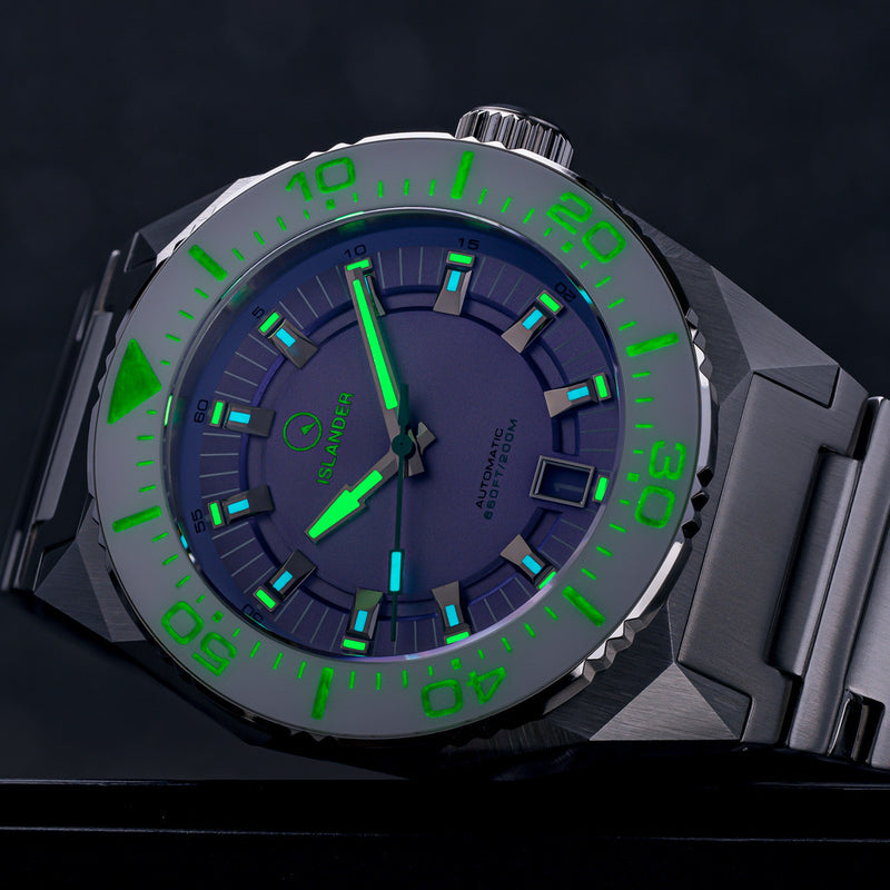 Islander Kings Point Dive Watch with Lavender Dial #ISL-272