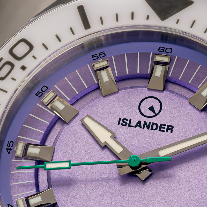 Islander Kings Point Dive Watch with Lavender Dial #ISL-272