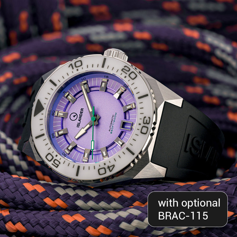Islander Kings Point Dive Watch with Lavender Dial #ISL-272
