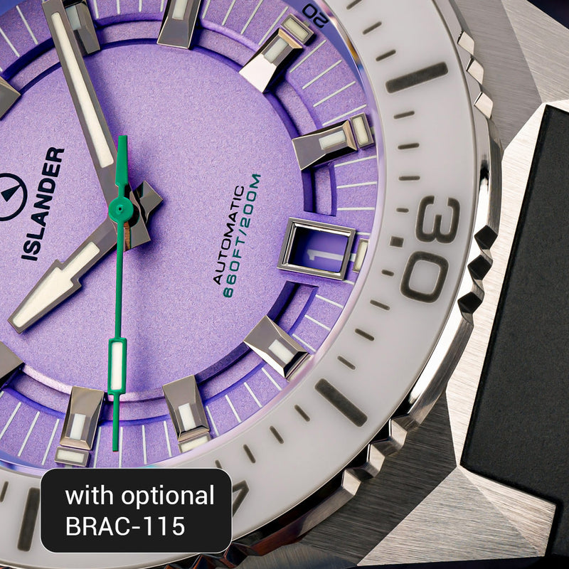 Islander Kings Point Dive Watch with Lavender Dial #ISL-272