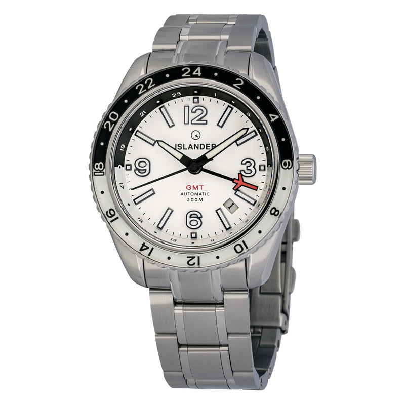 Islander Republic Traveler GMT Watch with White Dial #ISL-275