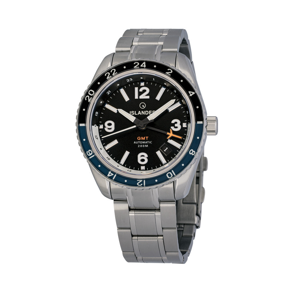 Islander Republic Traveler GMT Watch with Black Dial #ISL-276