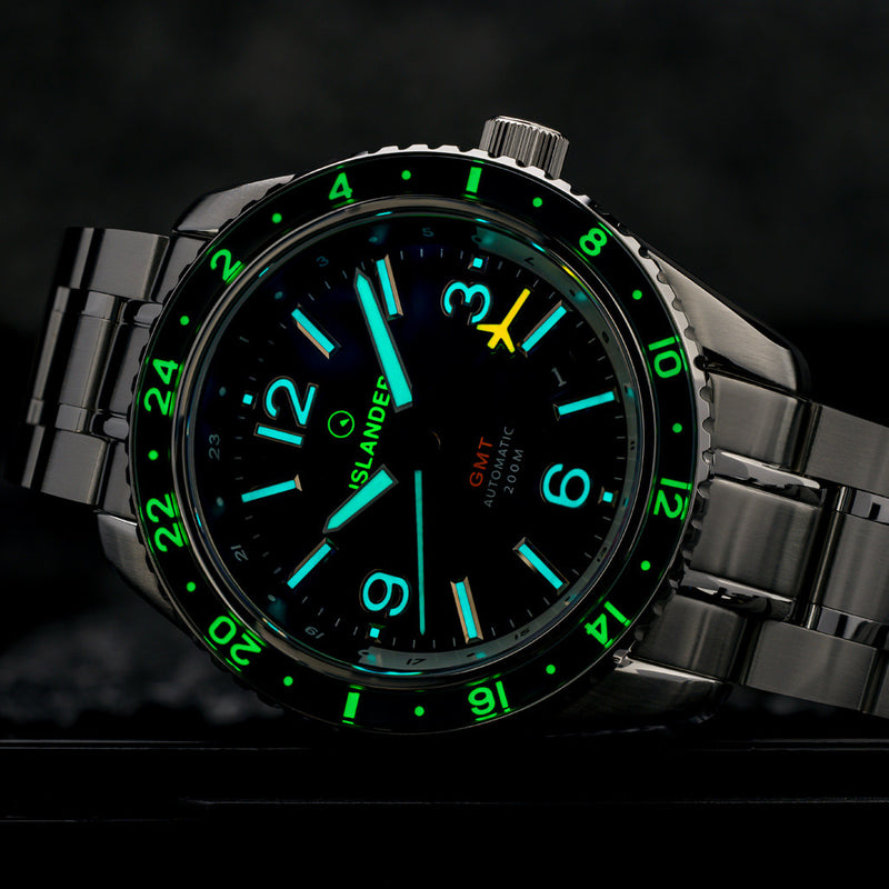 Islander Republic Traveler GMT Watch with Black Dial #ISL-276