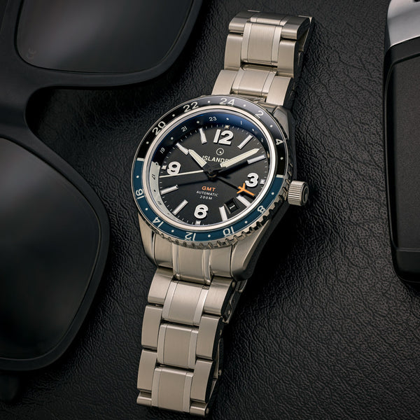Islander Republic Traveler GMT Watch with Black Dial #ISL-276