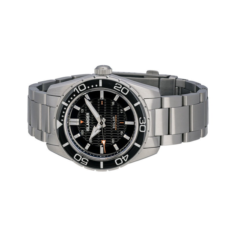Islander Saltaire 38mm Solar Dive Watch with Ink Black Dial #ISL-278