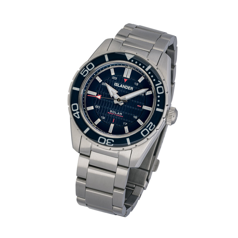 Islander Saltaire 38mm Solar Dive Watch with Marine Blue Dial #ISL-279
