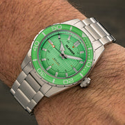 Islander Saltaire 38mm Solar Dive Watch with Mint Green Dial #ISL-280
