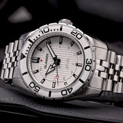 Islander Saltaire 38mm Solar Dive Watch with Pure White Dial #ISL-281