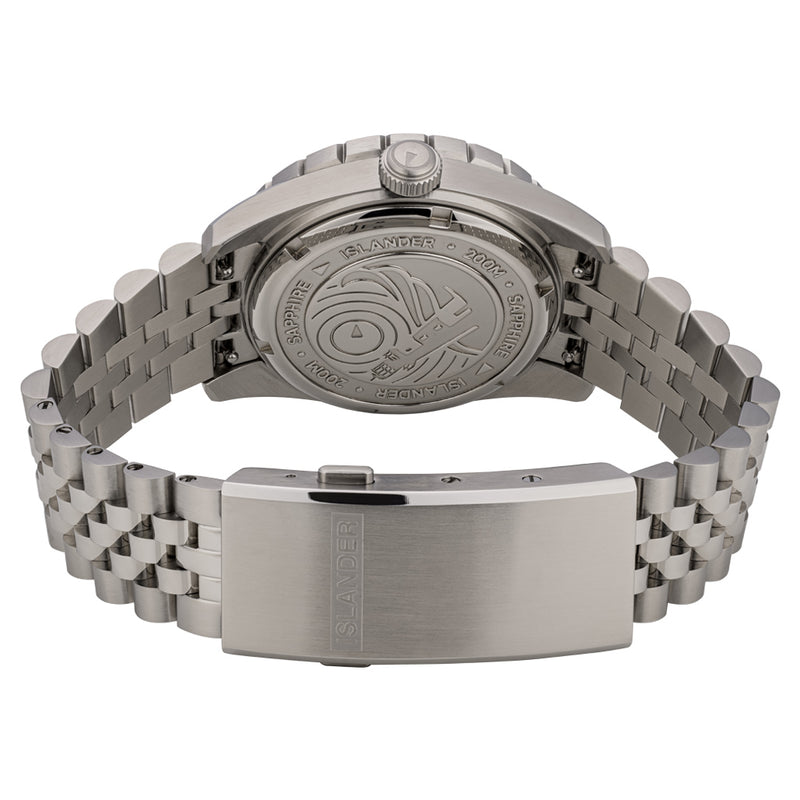 Islander Saltaire 38mm Solar Dive Watch with Pure White Dial #ISL-281