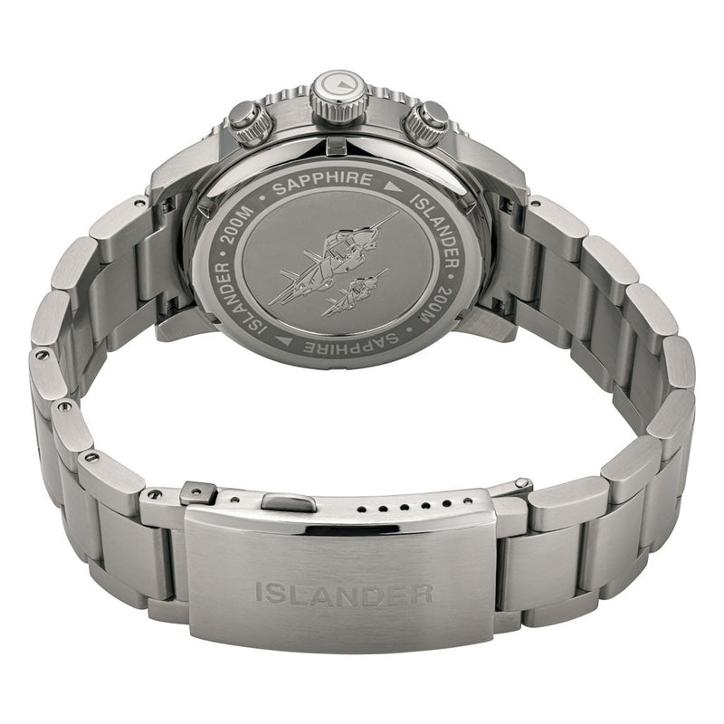 Islander Calverton Flight Chronograph Alarm Watch with Blue Dial #ISL-283