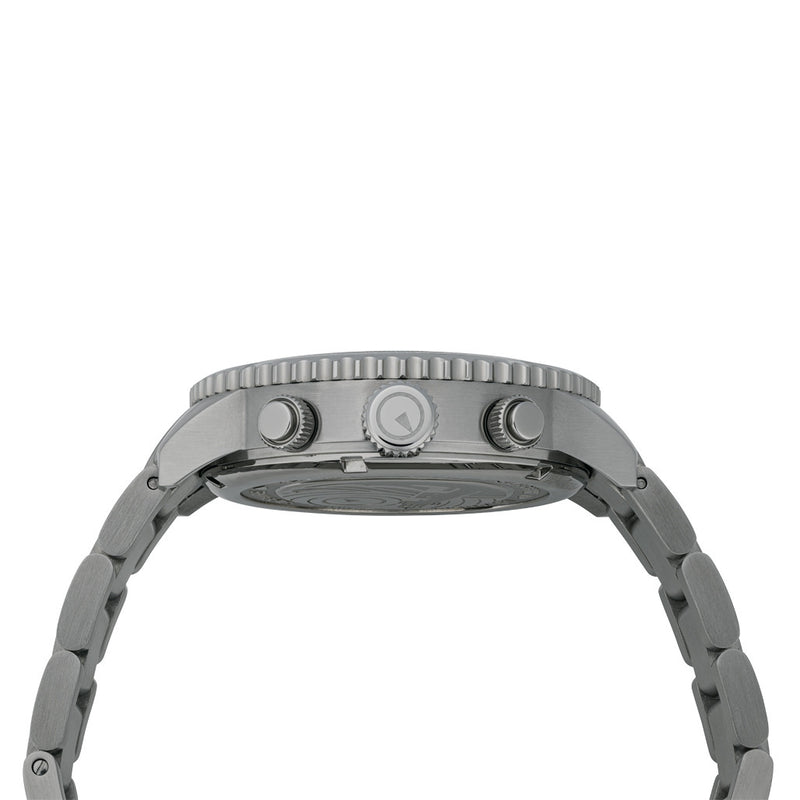 Islander Calverton Flight Chronograph Alarm Watch with White Dial #ISL-284