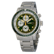 Islander Calverton Flight Chronograph Alarm Watch with Green Dial #ISL-285