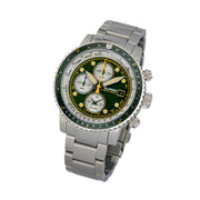 Islander Calverton Flight Chronograph Alarm Watch with Green Dial #ISL-285