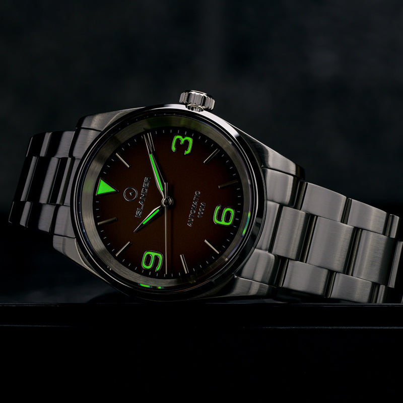 Islander Manhasset 36mm Automatic Watch with Tropic Dial #ISL-286