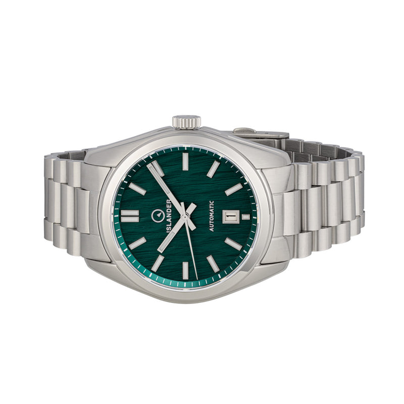 Islander Upper Brookville Automatic Dress Watch with Hunter Green Dial #ISL-288