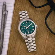 Islander Upper Brookville Automatic Dress Watch with Hunter Green Dial #ISL-288