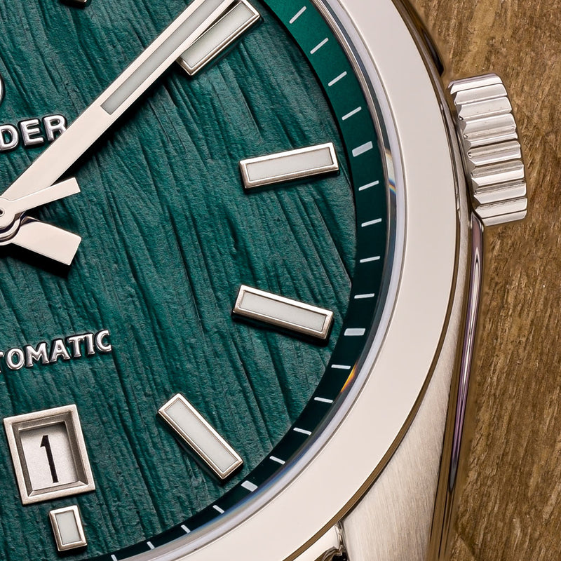 Islander Upper Brookville Automatic Dress Watch with Hunter Green Dial #ISL-288