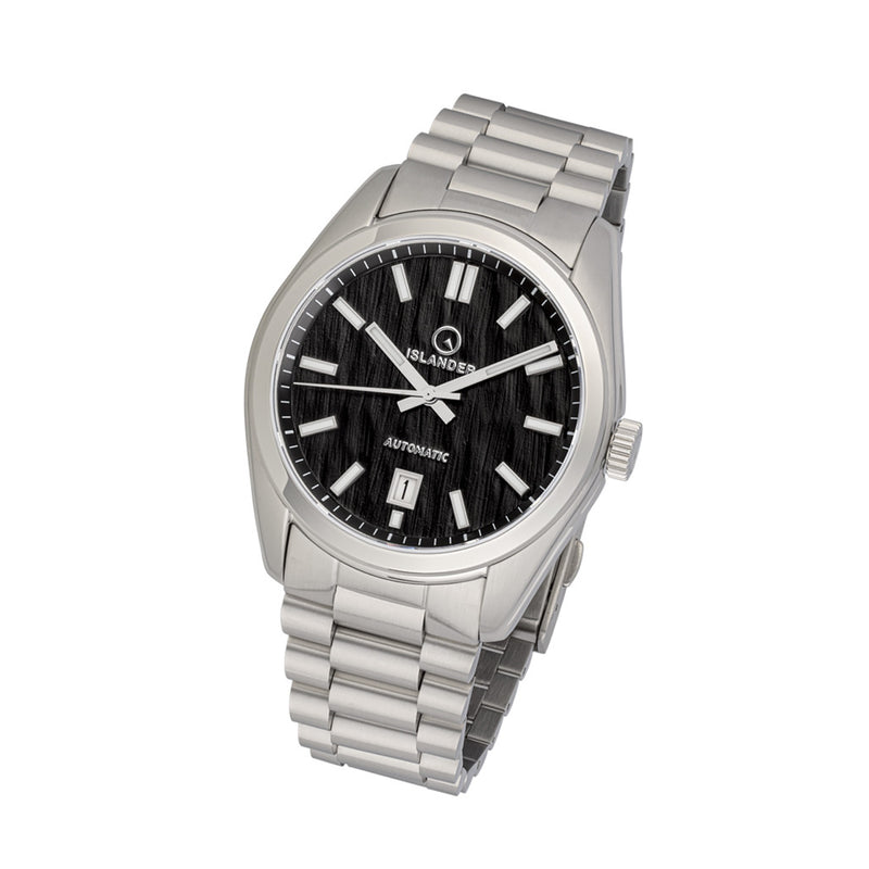 Islander Upper Brookville Automatic Dress Watch with Ink Black Dial #ISL-289