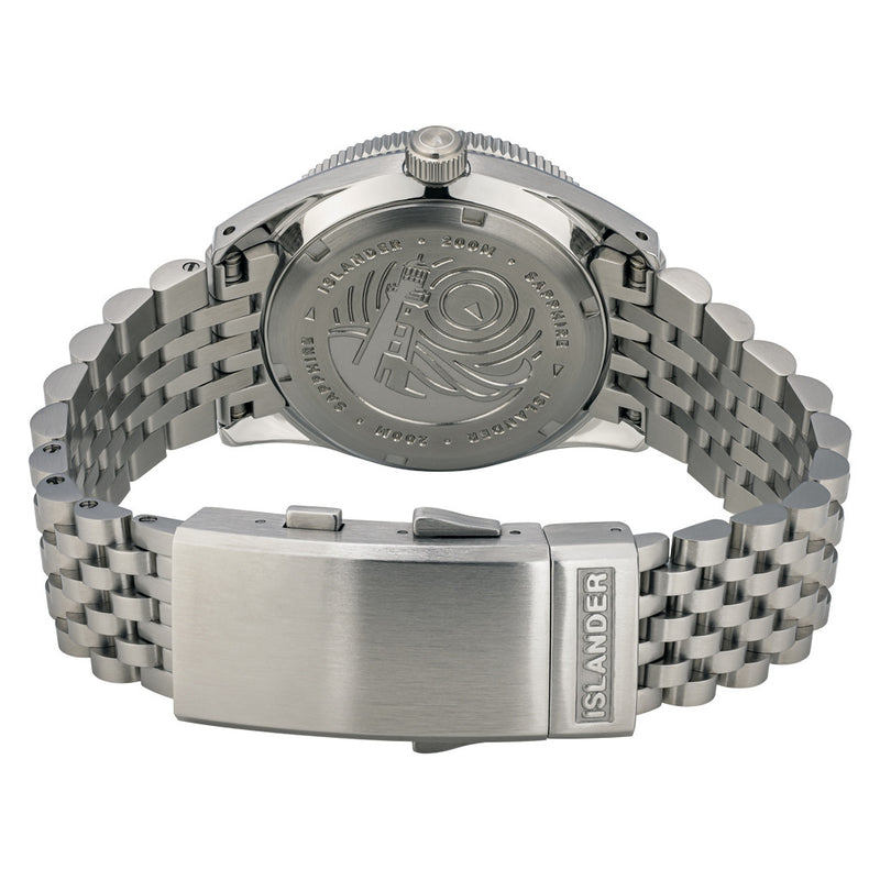 Islander Northport 37mm Automatic Watch with White Ripple Dial #ISL-290