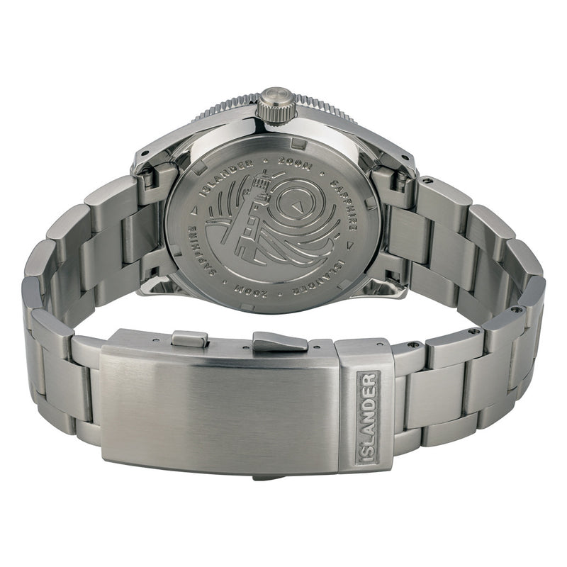 Islander Northport 37mm Automatic Watch with Seafoam Green and White Ripple Dial #ISL-292