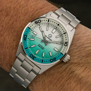Islander Northport 37mm Automatic Watch with Seafoam Green and White Ripple Dial #ISL-292