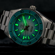 Islander Northport 37mm Automatic Watch with White and Ocean Blue Ripple Fume Dial #ISL-293